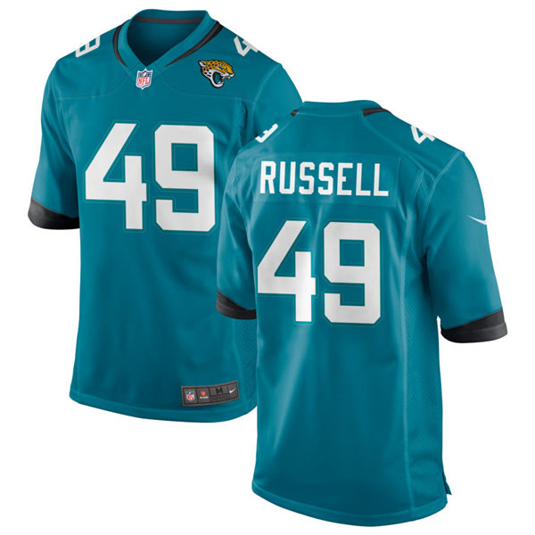 Mens Jacksonville Jaguars #49 Chapelle Russell Nike Teal Alternate Vapor Untouchable Limited Jersey