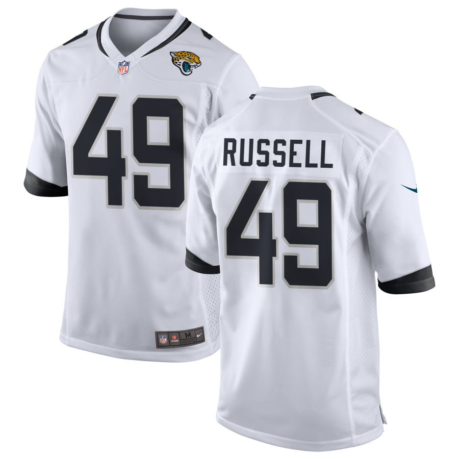 Mens Jacksonville Jaguars #49 Chapelle Russell Nike White Vapor Untouchable Limited Jersey
