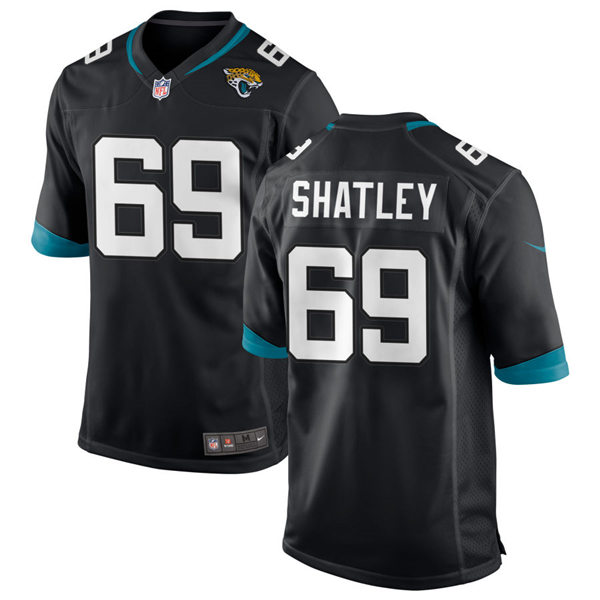 Mens Jacksonville Jaguars #69 Tyler Shatley Nike Black Vapor Untouchable Limited Jersey