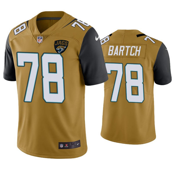 Mens Jacksonville Jaguars #78 Andre Cisco Nike Bold Gold Color Rush Limited Jersey