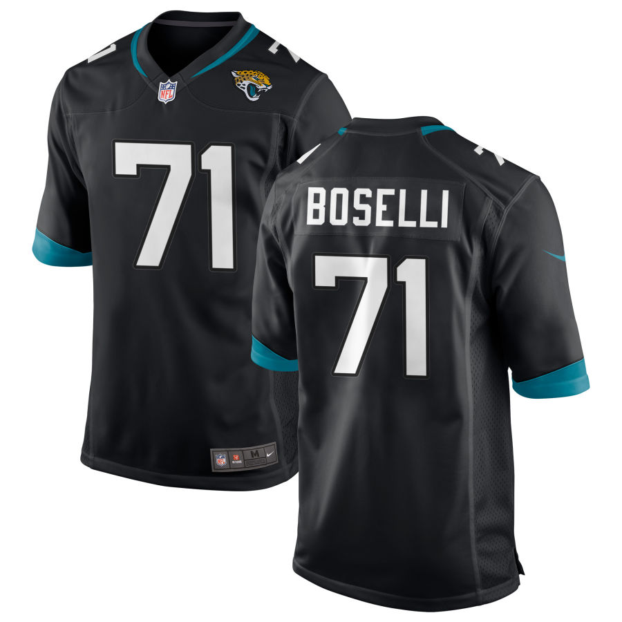 Mens Jacksonville Jaguars Retired Player #71 Tony Boselli Nike Black Vapor Untouchable Limited Jersey