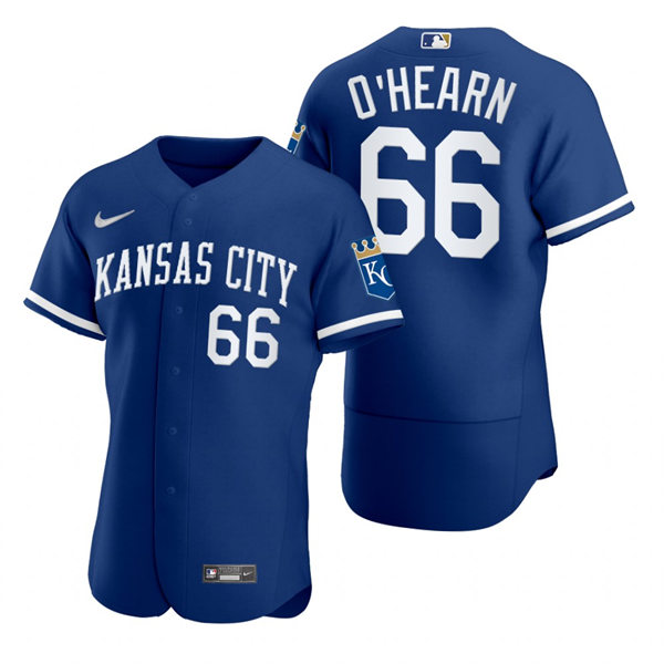 Mens Kansas City Royals #66 Ryan O'Hearn Nike 2022 Royal Alternate FlexBase Player Jersey