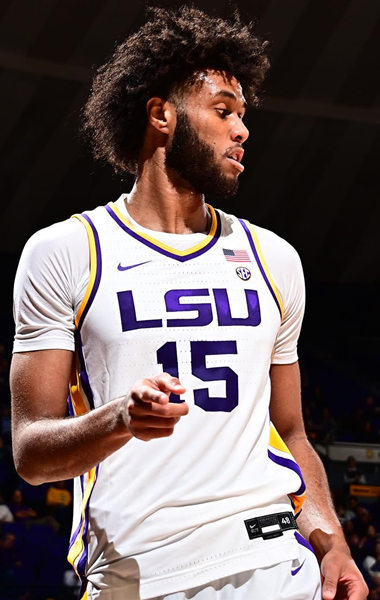 Mens LSU Tigers #15 Efton Reid Nike White College Basketball Game Jersey