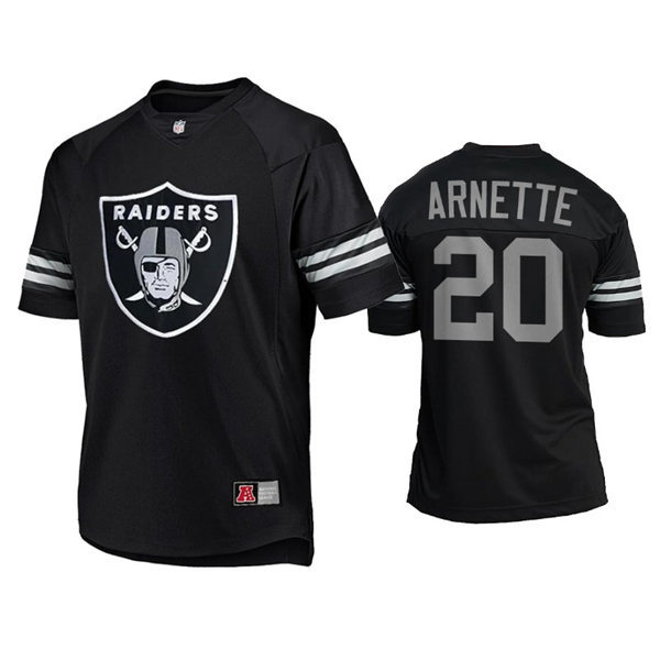 Mens Las Vegas Raiders #20 Damon Arnette Nike 2021 Black Team Logo Icon Jerse