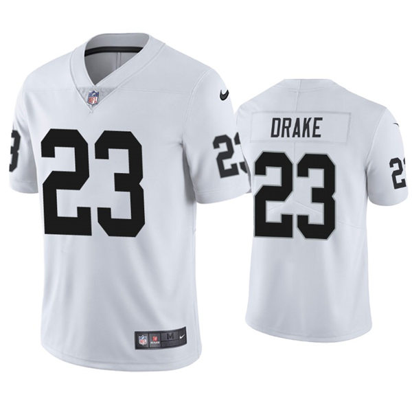 Mens Las Vegas Raiders #23 Kenyan Drake Nike White Vapor Limited Jersey