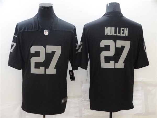 Mens Las Vegas Raiders #27 Trayvon Mullen Nike Black Vapor Limited Jersey