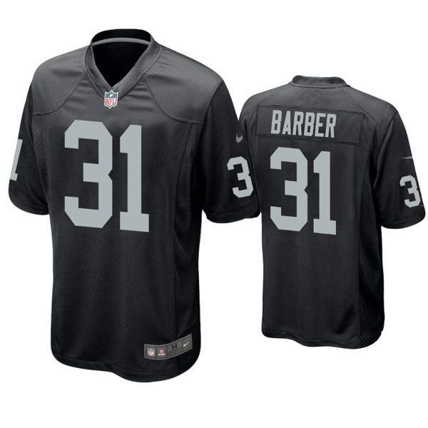 Mens Las Vegas Raiders #31 Peyton Barber Nike Black Vapor Limited Jersey