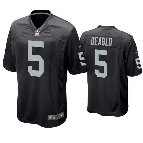 Mens Las Vegas Raiders #5 Divine Deablo Nike Black Vapor Limited Jersey