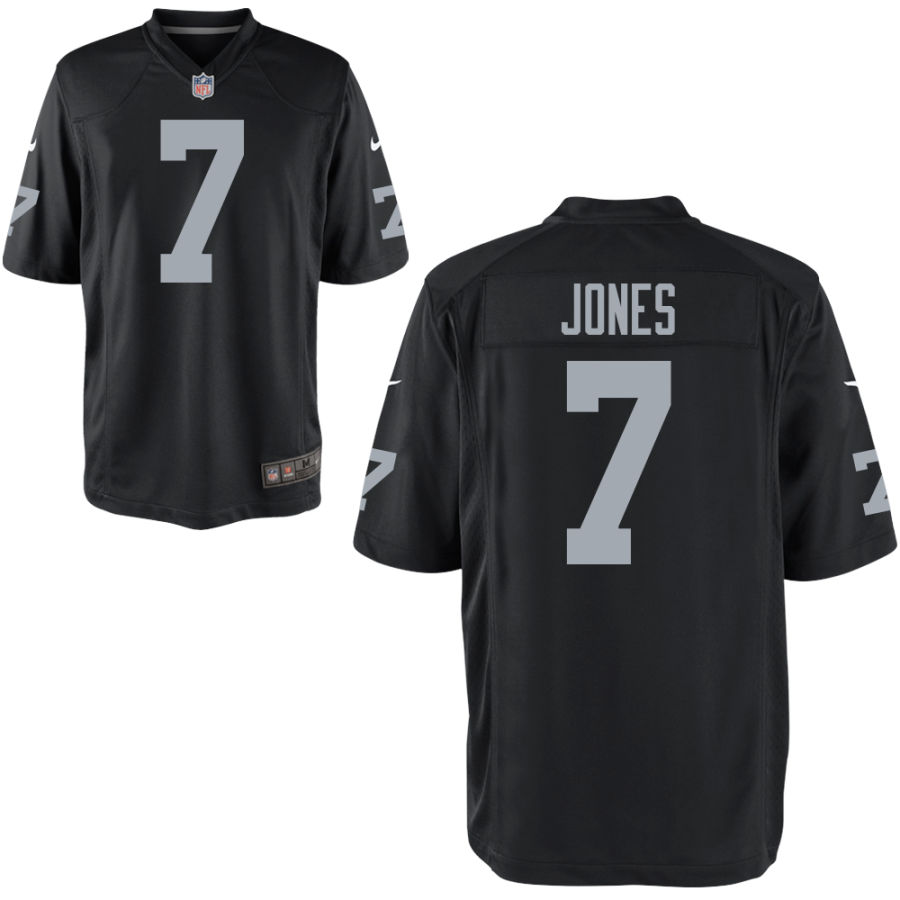 Mens Las Vegas Raiders #7 Zay Jones Nike Black Vapor Limited Jersey