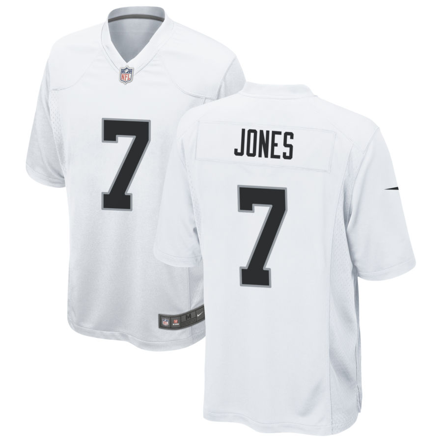 Mens Las Vegas Raiders #7 Zay Jones Nike White Vapor Limited Jersey