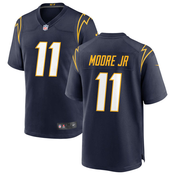 Mens Los Angeles Chargers #11 Jason Moore Jr Nike Navy Alternate Vapor Limited Jersey