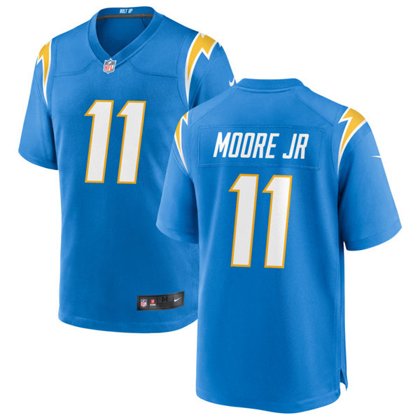 Mens Los Angeles Chargers #11 Jason Moore Jr Nike Powder Blue Vapor Limited Jersey