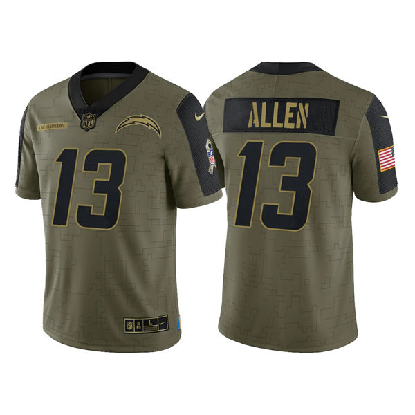 Mens Los Angeles Chargers #13 Keenan Allen Nike Olive 2021 Salute To Service Limited Jersey