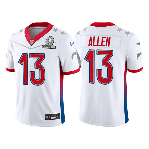 Mens Los Angeles Chargers #13 Keenan Allen White 2022 AFC Pro Bowl Game Jersey