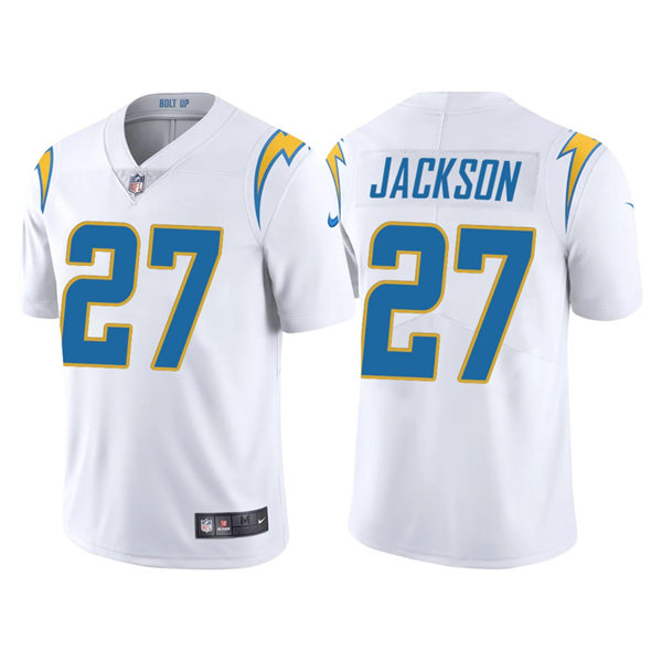 Mens Los Angeles Chargers #27 J.C. Jackson Nike White Vapor Limited Jersey