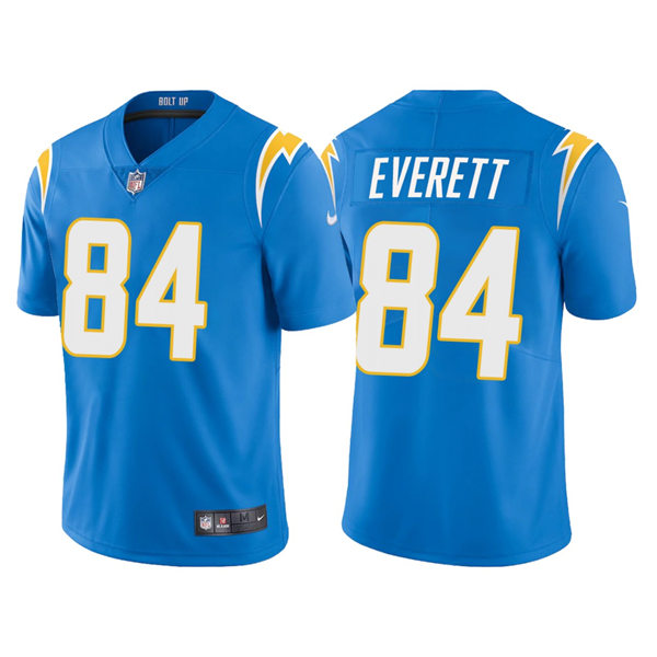 Mens Los Angeles Chargers #84 Gerald Everett Nike Powder Blue Vapor Limited Jersey