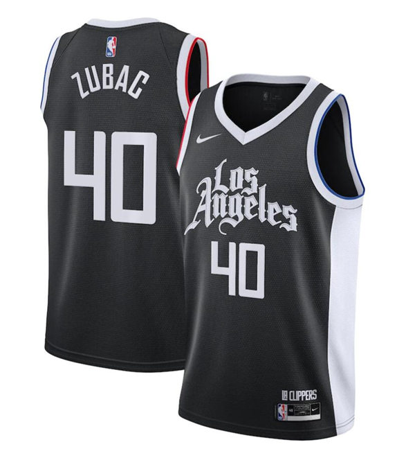 Mens Los Angeles Clippers #40 Ivica Zubac 2020-21 Nike Black City Edition Swingman Jersey