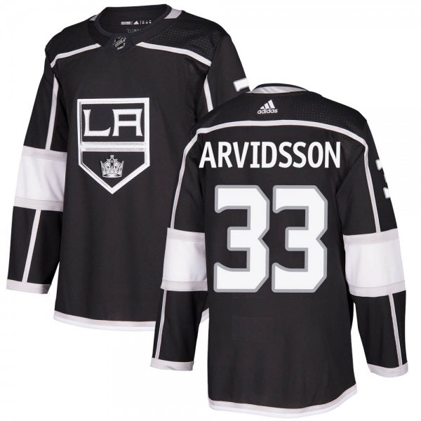 Mens Los Angeles Kings #33 Viktor Arvidsson Stitched NHL adidas Black Home Jersey Stitched