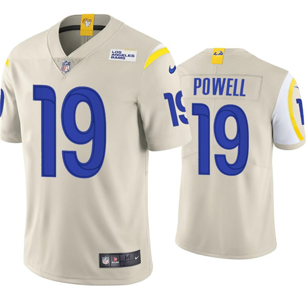 Mens Los Angeles Rams #19 Brandon Powell Nike Bone Vapor Untouchable Limited Jersey