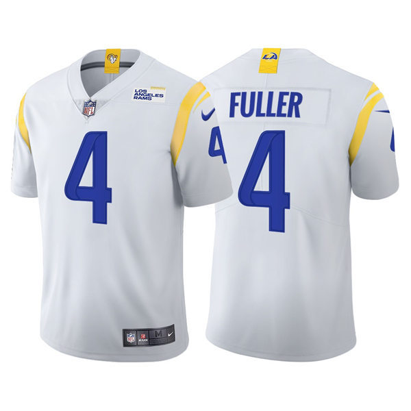 Mens Los Angeles Rams #4 Jordan Fuller Nike Whie Away Vapor Untouchable Limited Jersey