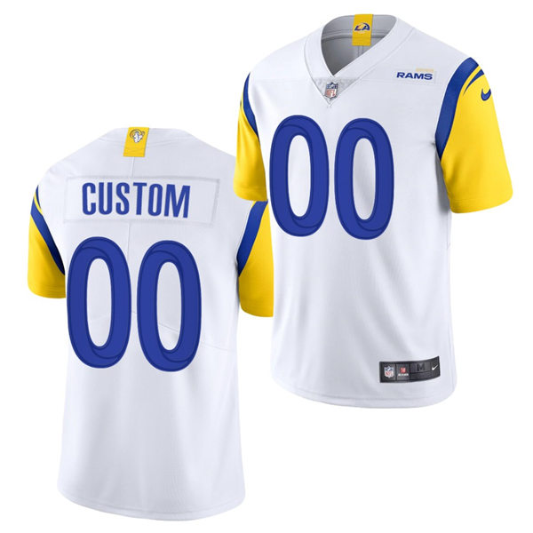 Mens Los Angeles Rams Custom Isaac Bruce Jack Youngblood Jackie Slater Marshall Faulk Merlin Olsen Eric Dickerson nike Whi