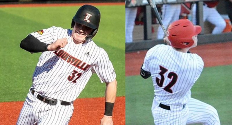 Mens Louisville Cardinals #32 Henry Davis White Pinstripe Adidas College Baseball Jersey