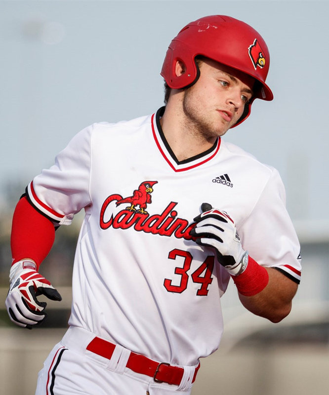 Mens Louisville Cardinals #34 Zach Britton White Pullover Adidas College Baseball Jersey
