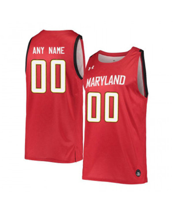Mens Maryland Terrapins Custom Alex Len Kevin Huerter Jalen Smith Steve Francis Juan Dixon Under Armour Red Basketball 