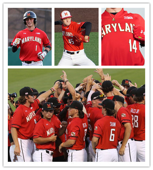 Mens Maryland Terrapins Custom Brandon Lowe Adam Kolarek Bobby Zmarzlak Benjamin Cowles Matthew Shaw Under Armour Red 