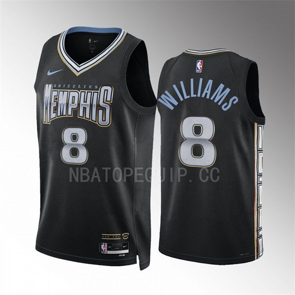 Mens Memphis Grizzlies #8 Ziaire Williams Black 2022-23 City Edition Swingman Jersey
