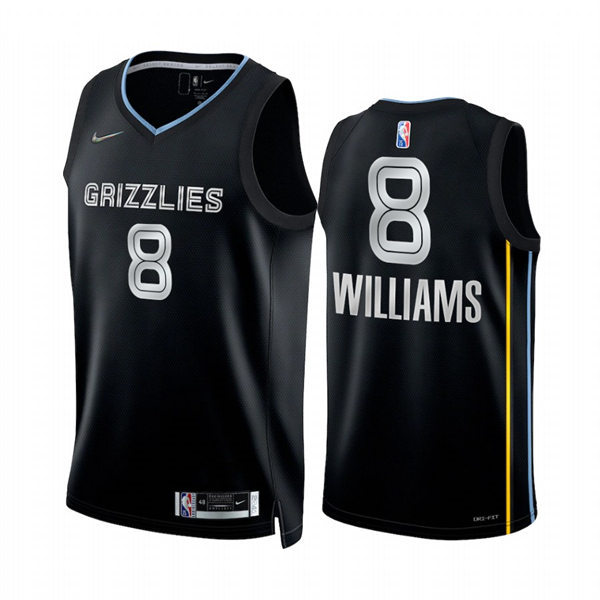 Mens Memphis Grizzlies #8 Ziaire Williams Black Select Series Rookie of the Year Swingman Jersey
