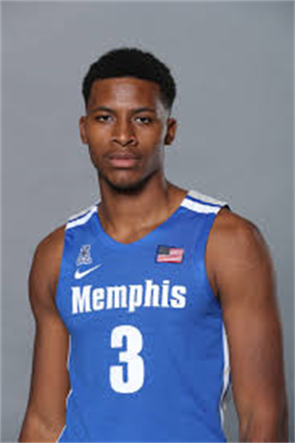 Mens Memphis Tigers #3 Landers Nolley II Nike 2020 Blue Memphis College Basketball Jersey