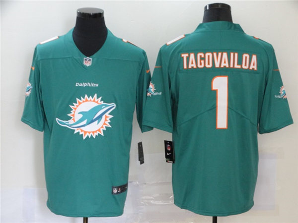 Mens Miami Dolphins #1 Tua Tagovailoa Nike Team Icon Jersey