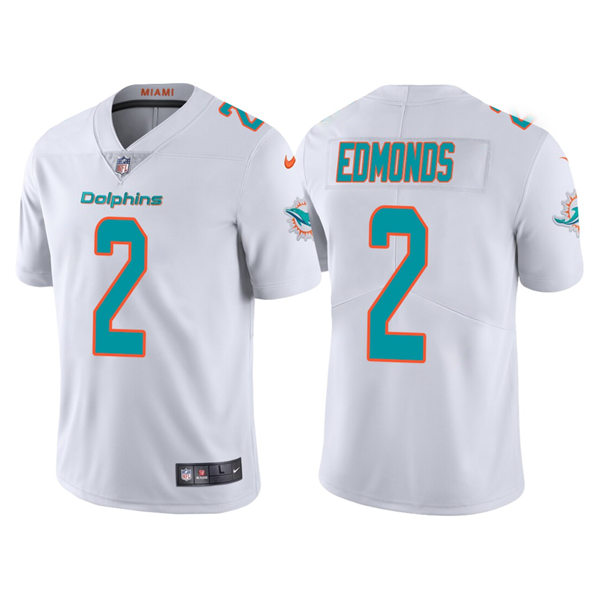 Mens Miami Dolphins #2 Chase Edmonds Nike White Vapor Limited Player Jersey