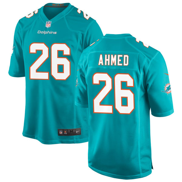 Mens Miami Dolphins #26 Salvon Ahmed Nike Aqua Vapor Limited Jersey