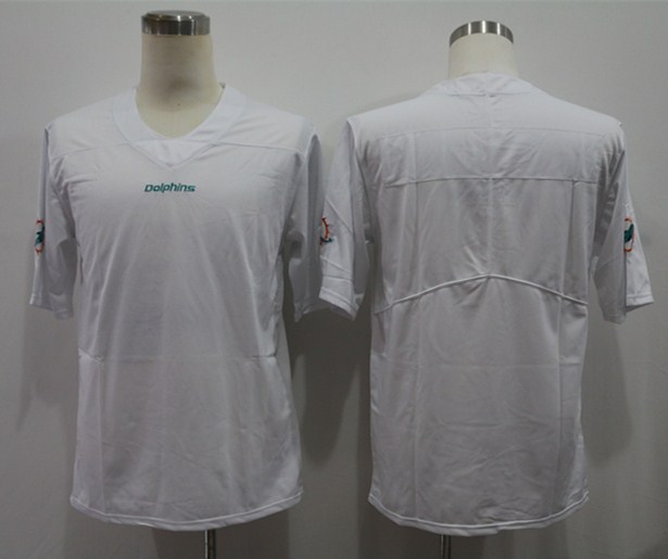 Mens Miami Dolphins Blank Nike White Vapor Untouchable Jersey