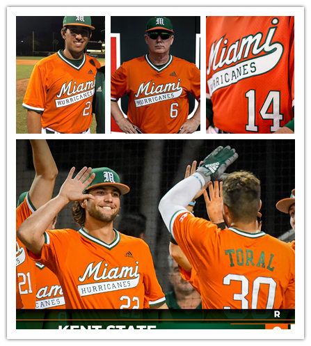 Mens Miami Hurricanes Custom Daniel Federman Luis Tuero Yohandy Morales Anthony Vilar Chris McMahon Adidas 2020 