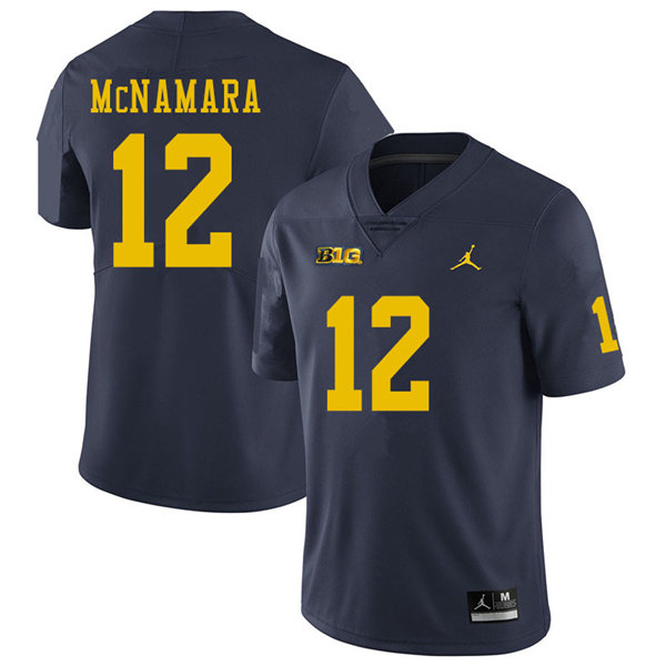 Mens Michigan Wolverines #12 Cade McNamara (2)
