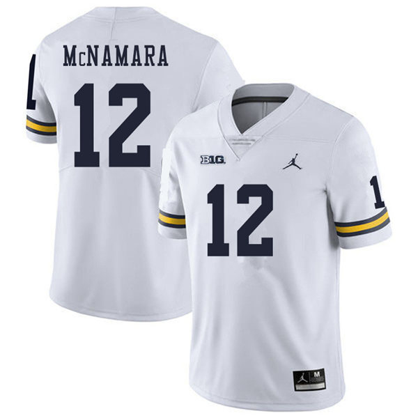 Mens Michigan Wolverines #12 Cade McNamara (3)