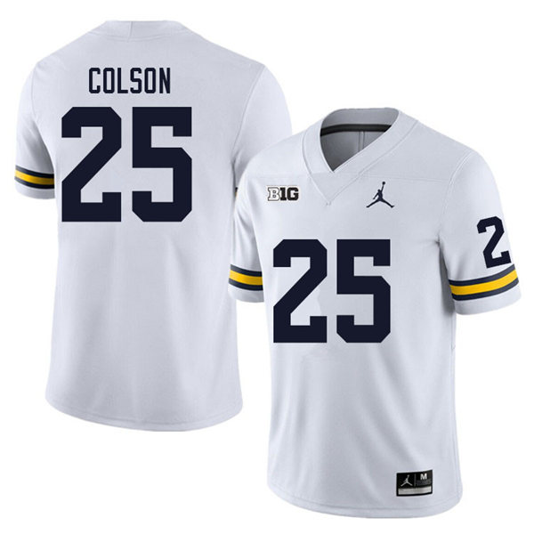 Mens Michigan Wolverines #25 Junior Colson  (3)