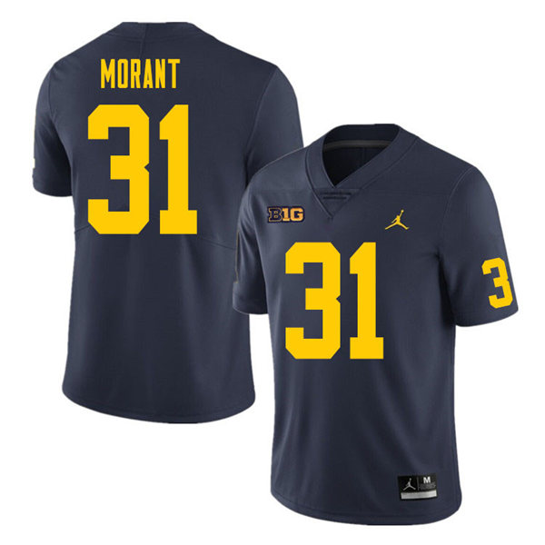 Mens Michigan Wolverines #31 Jordan Morant  (1)