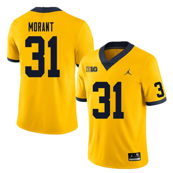 Mens Michigan Wolverines #31 Jordan Morant  (3)