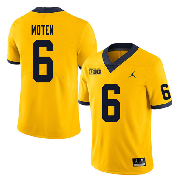 Mens Michigan Wolverines #6 R.J. Moten (1)