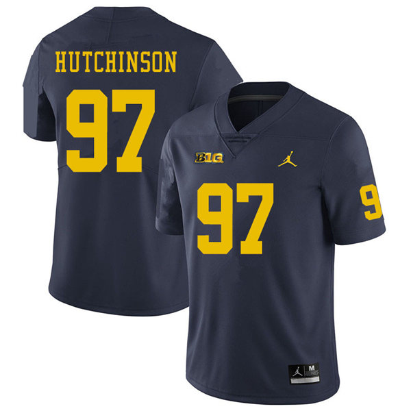 Mens Michigan Wolverines #97 Aidan Hutchinson (2)