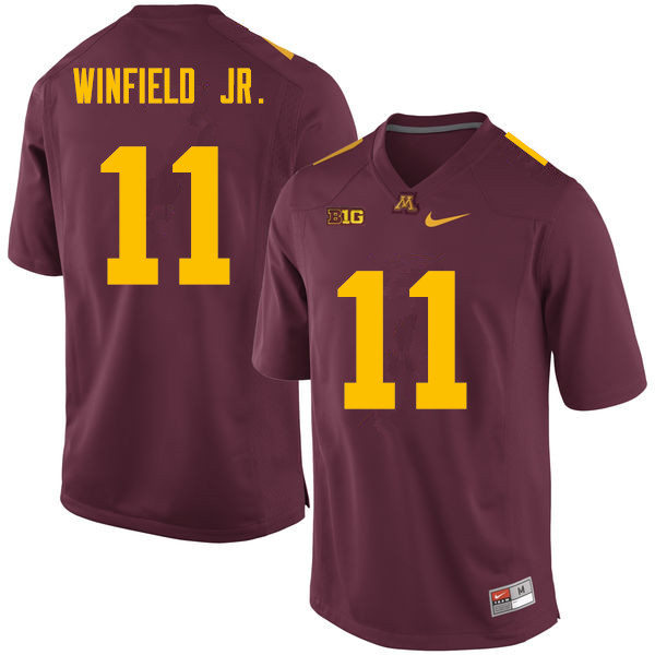 Mens Minnesota Golden Gophers #11 Antoine Winfield Jr. Nike Maroon College Football Jersey
