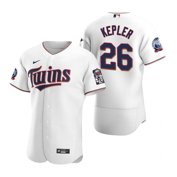 Mens Minnesota Twins #26 Max Kepler Nike Home White Flex Base Jersey