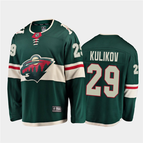 Mens Minnesota Wild #29 Dmitry Kulikov Adidas Green Home Player Jersey Stitched