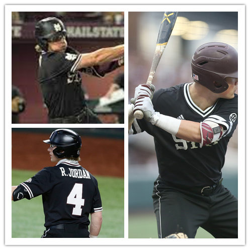 Mens Mississippi State Bulldogs #4 Rowdey Jordan Black Adidas Pullover College Baseball Game Jersey