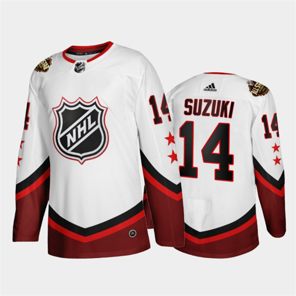 Mens Montreal Canadiens #14 Nick Suzuki White 2022 All-Star Eastern Jersey Stitched