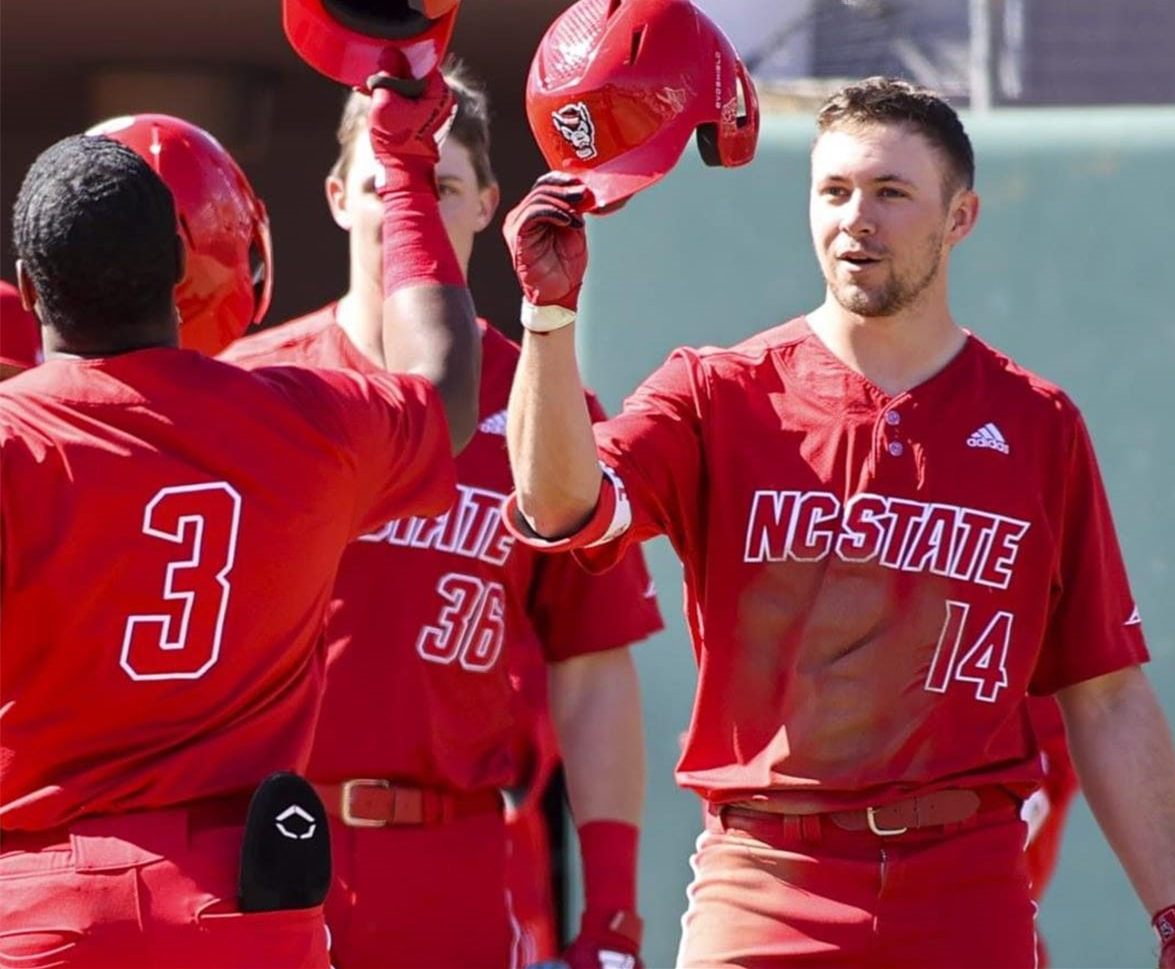 Mens NC State Wolfpack Custom Will Wilson Tracy Woodson Eric Surkamp Dan Plesac Chad Adidas 2019 Red Pullover Limited 
